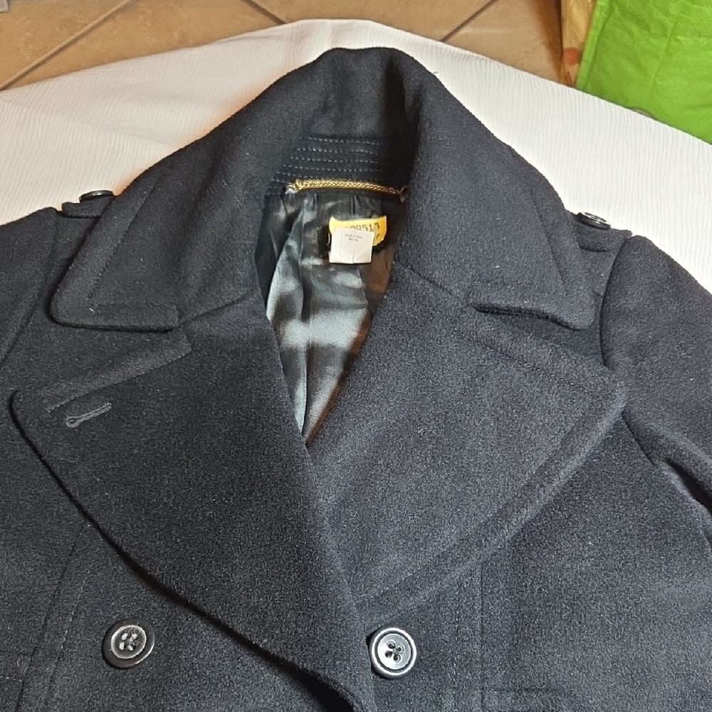 J.CREW VTG Elegant Black Double-Breasted Coat 100%WOOL SZ 4. - Picture 14 of 14